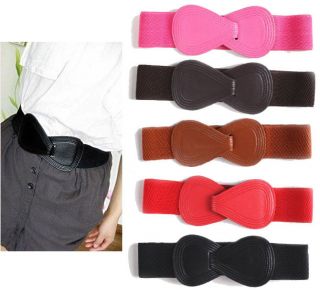 g5915 new lady girl elastic stretch girdle wide belt strap