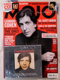 Mojo Magazine CD March 2012 Leonard Cohen McCartney Songwriting Heroes 