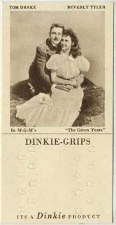 Tom Drake Beverly Tyler 1948 Dinkie Grips Card 15