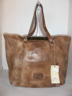 Patricia Nash Brown Rub Leather Benvenuto Tote Handbag