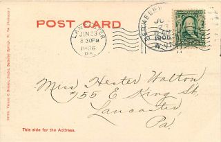 WV Berkeley Springs Johnsons Mill mailed 1906 R17039