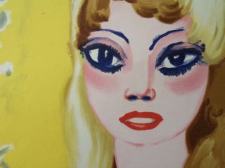 Van Dongen Kees Blond Girl Brigitte Bardot Lithograph Signed Mourlot 