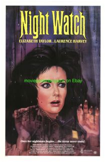 Night Watch Movie Poster 1973 Elizabeth Taylor Original