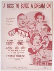 1951 The Strip Sheet Mickey Rooney Louis Armstrong