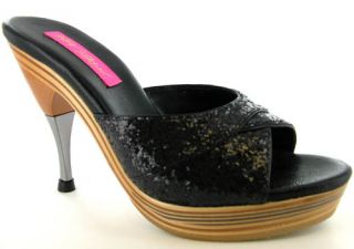 Betsey Johnson Glitter H4993 Womens Heels Various Colors Brand New 
