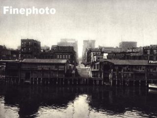 1926 Oregon Portland Waterfront Cityscape Photo Hoppe