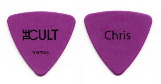 The Cult Chris Wyse Purple Bass Guitar Pick 2012 Choice of Weapon Tour 