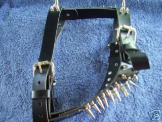 Beautiful Large Leather Dog Harness with Large Spikes