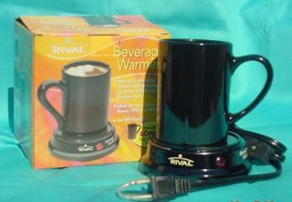 BEVERAGE WARMER / HEATER RIVAL NEW WITH CERAMIC CUP 120V KEEP YOUR 