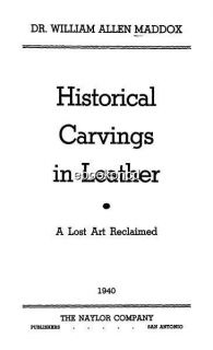 How to Work Leather Leathercraft Leathercrafts Lacing Tooling Books on 