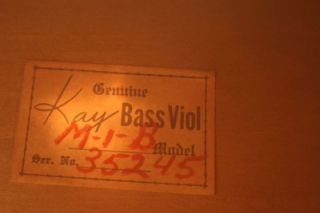   Vintage Kay M1 B Upright Double Bass Elvis Presley Bill Black