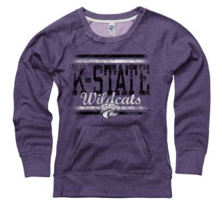 Kansas State Wildcats Womens Boundary Ring Spun Scoopneck Sweatshirt 