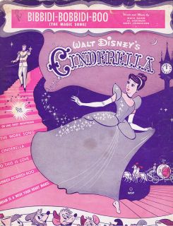 1948 Cinderella Bibbidi Bobbidi Boo Walt Disney