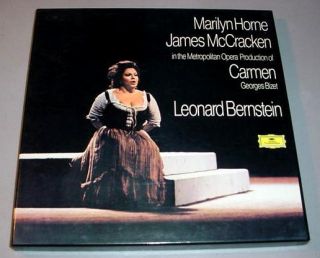 BIZET CARMEN 3 LP BOX SET   Leonard Bernstein, Marilyn Horne, James 