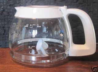 Black Decker Spacemaker Coffee Pot Carafe White And