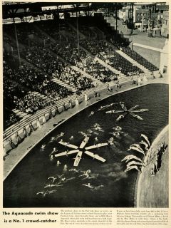 1939 Print New York Worlds Fair Billy Roses Aquacade Swim Water 