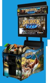 Big Buck Hunter HD Panorama 42 55 1080P Arcade Game Raw Thrills