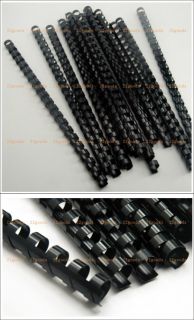 Plastic Comb Binding Spines 1 2 13mm 21 Ring A4 Black