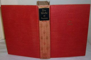 Vintage Red Binding Gilt Art Deco Spine Jane Austen Pride and 