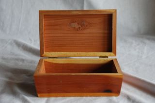 Vintage Big Stone Gap Souvenir Cedar Wood Jewelry Trinket Box 1950S 