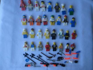 Large Lego Minifigs Lot! 20 + w/ Accessories Star Wars Ninja