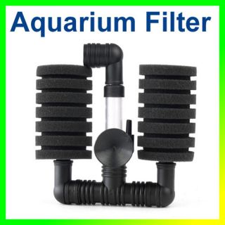 Aquarium Fish Tank Biochemical Sponge Filter Air Pump