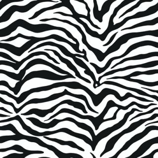Zebra Skin Pattern Black White Wallpaper KD1798