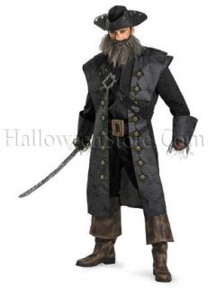Officially licensed Pirates of the Caribbean Blackbeard Deluxe Adult 
