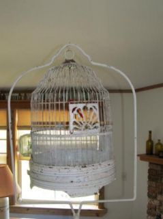   Deco Dome Style Bird Cage with Cast Iron Stand and Accessories