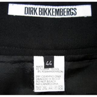 Dirk Bikkembergs $395 Womens 10/44 Pants Black *Italian* Stretch Wool 