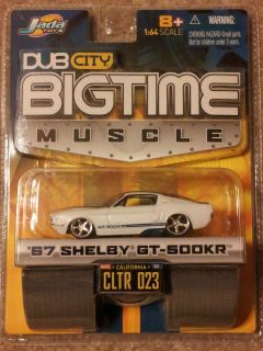 Jada Toys 2005 Dub City Big Time Muscle 67 SHELBY GT 500KR MINT