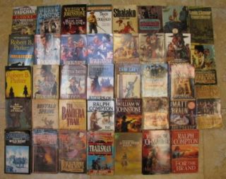 Western Lot of 78 Paperback Books Compton Longarm Gunsmith Stagecoach 