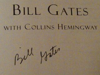 Bill Gates Microsoft Business The Speed of Thought Autographed Book 