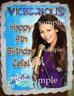 Victorious Edible Cake Decoration Image Icing Topper Birthday