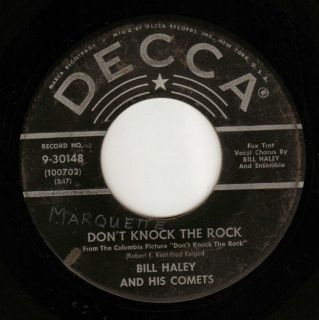 Bill Haley His Comets DonT Knock The Rock Rockabilly