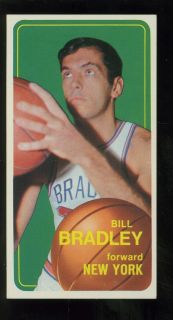 1970 Topps Bask Bill Bradley 7 BK 40 00 EXMT U2041