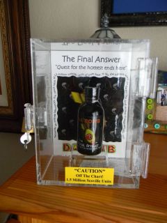   Final Answer Collectors hot sauce Display Box w lock n Blairs Reserve