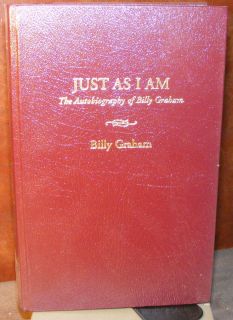 Just as I Am Billy Graham 97 Leather Signature Limited Edition Near 