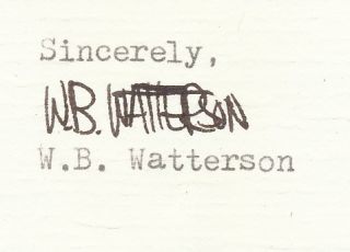 Bill Watterson Signed Letter on Calvin Hobbes Letterhead
