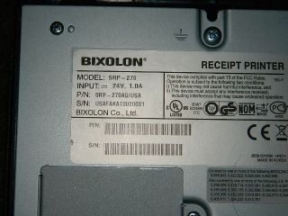 Bixolon SRP 270 POS Kitchen Receipt Printer Parallel Interface Point 