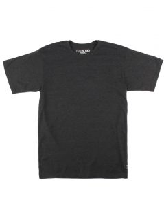Billabong Clothing Mens Essential Crew Basic T Shirt Black Heather 