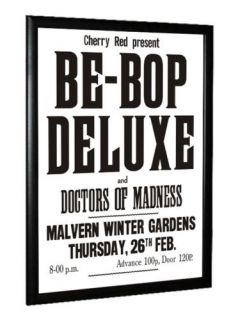 Be Bop Deluxe Bill Nelson Concert Poster 1976