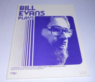 Bill Evans Plays Vintage 1960s Sheet Music Song Book