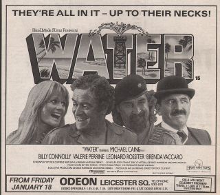   Movie Ad Water Michael Caine Billy Connolly Leonard Rossiter