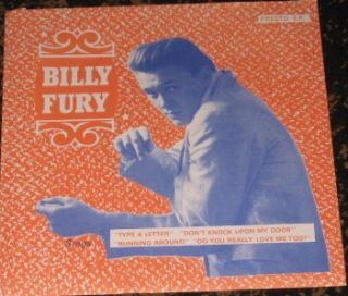 ep billy fury sings four classic fury hits rare ep