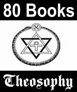 Theosophy Blavatsky New Age Kabbalah 80 Books on CD