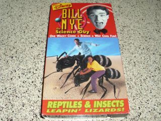 Bill Nye The Science Guy Reptiles Insects Leapin Lizards VHS Disney 