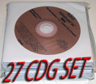 27 DISC SET CD+G KARAOKE IDOL MAKERS ,CLASSICS, ROCK,w/Garth Brooks 