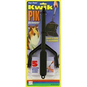 Four Paws Kwik PIK Pooper Scooper with 5 Biodegradable Bags
