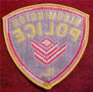 bloomington illinois police patch unused